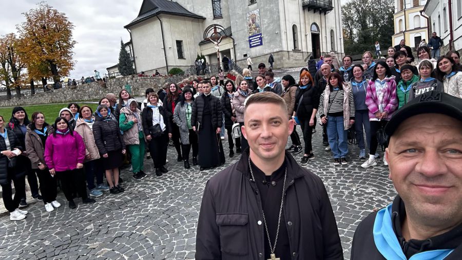 Близько 70 паломників з Голиня пішки мандрували до чудотворної ікони в Гошеві. Фото: Іван Мазурик