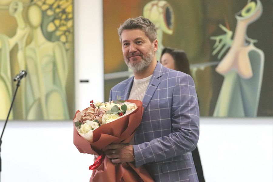 У творчому доробку Ореста Костіва це уже 55 виставка, 12 — персональна. Фото: Калуська міська рада