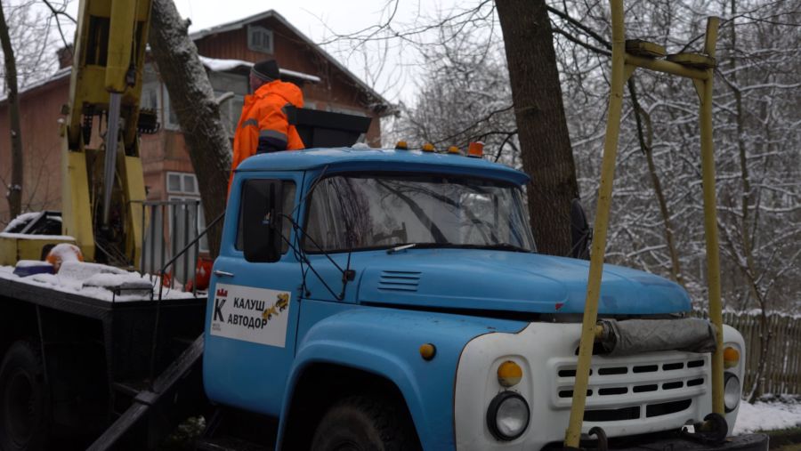 Робота в парку щодо зрізання старих дерев доходить до свого логічного завершення