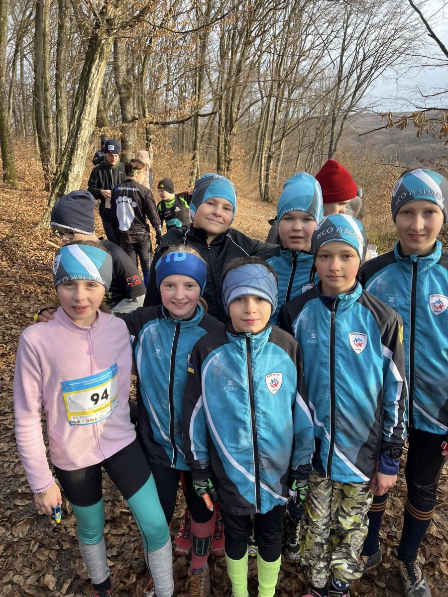 Калуські орієнтувальники на чемпіонаті України в Ужгороді. Фото: Галина Строчук/Фейсбук