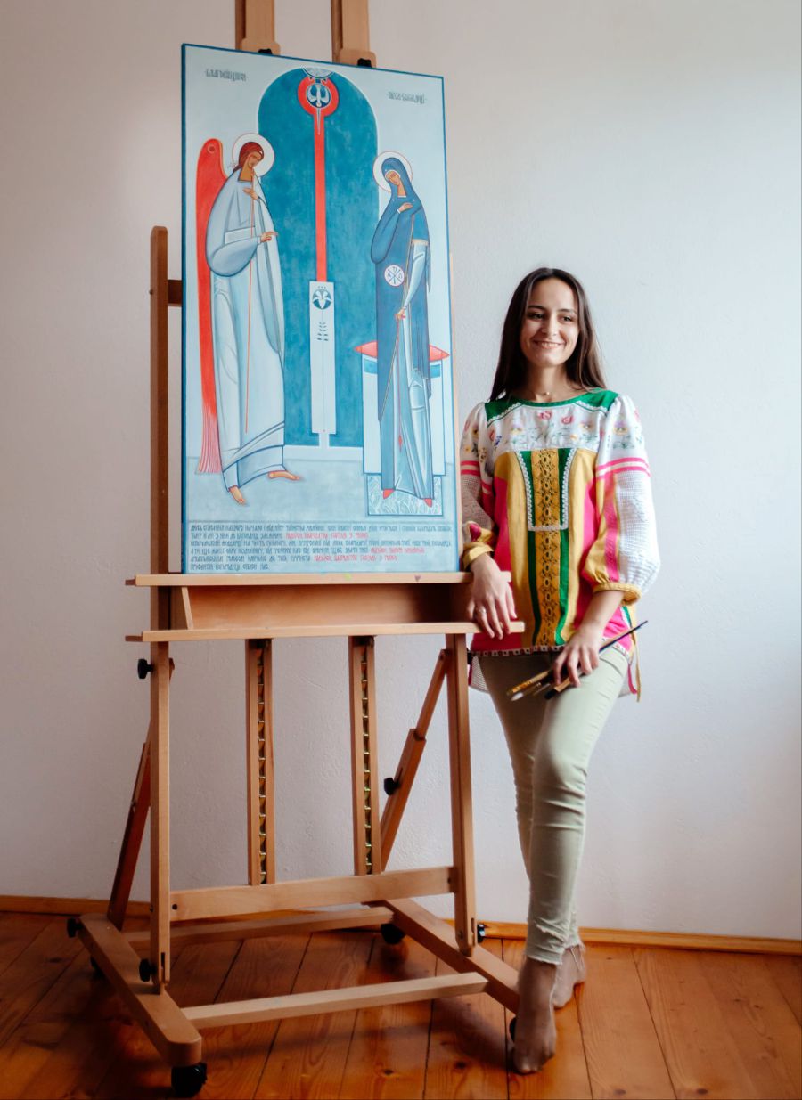 Іконопис для мене — це покликання, побудоване на міцному фундаменті віри та освіти, — каже Юлія Багринівська