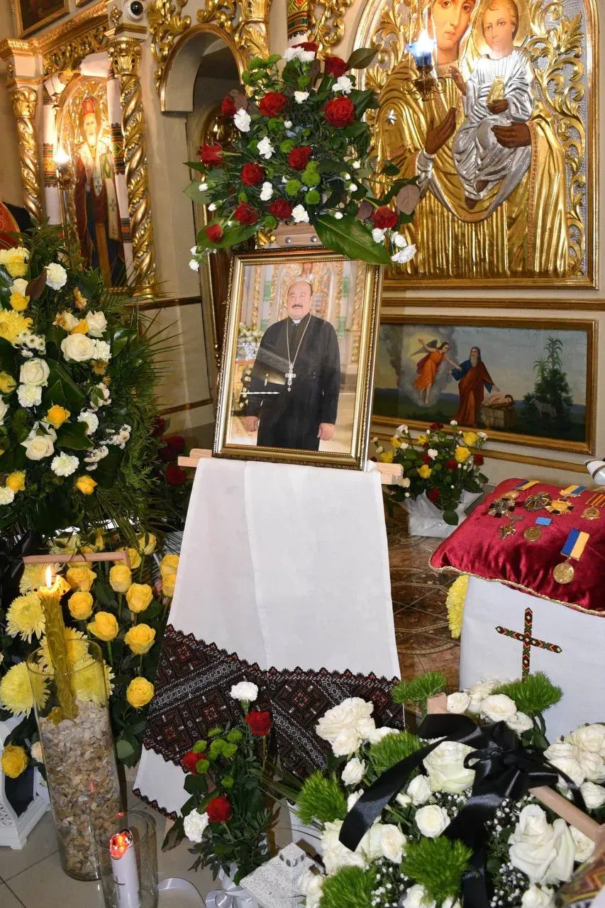 Як капелан о. Дмитро Бігун був нагороджений медаллю «Захисник Вітчизни». Фото: Orest Tretiak/Фейсбук