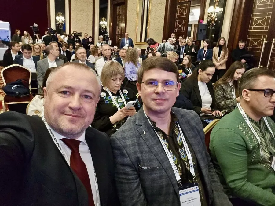 Іван Дирів та Андрій Найда на презентації Ліги лідерів 