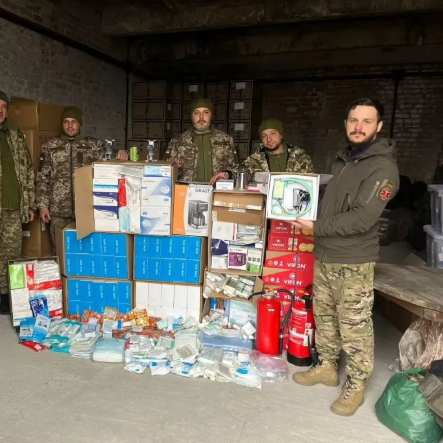 Волонтери та волонтерки ГО "Союз українок" КМФ передали допомогу стабілізаційному пункту