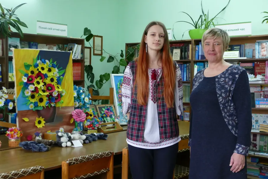 Роботи Вероніки Яцишин представили на незвичайній весняній виставці. Фото: Калуська міська рада