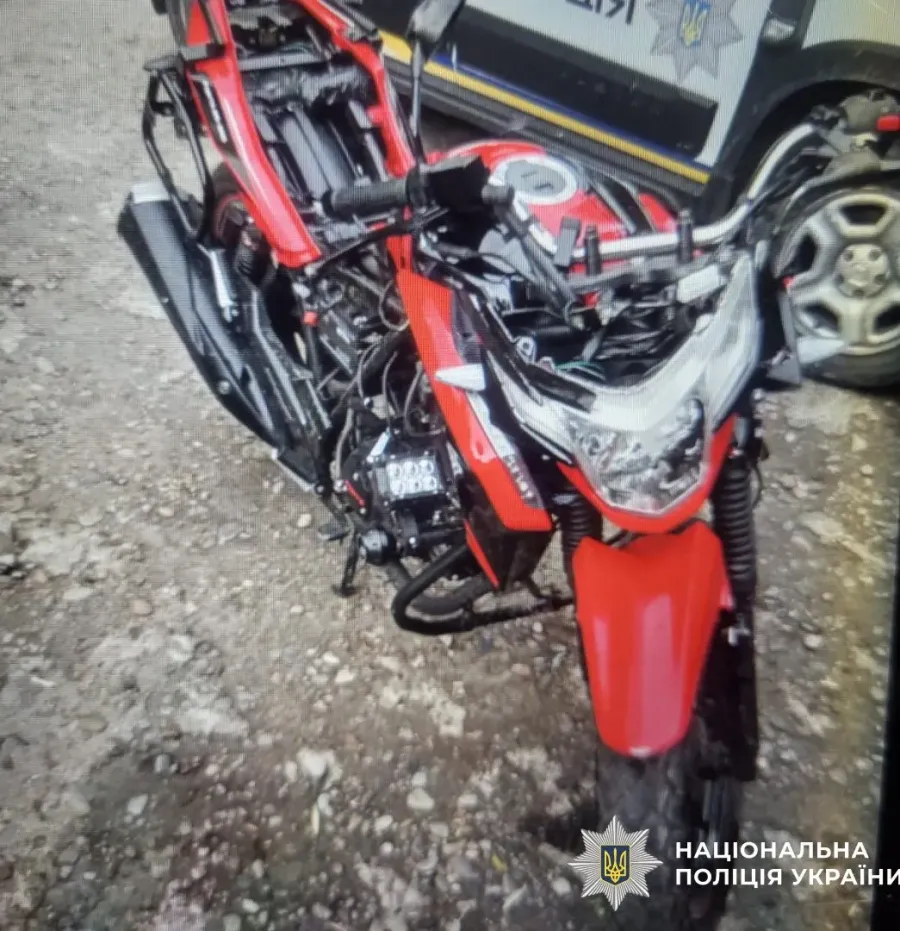 Мотоцикліст не впорався з керуванням