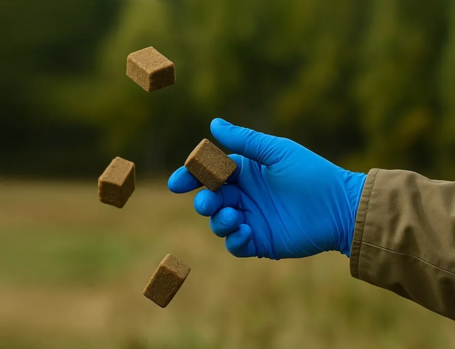 Ілюстроване фото. Принади з вакциною мають вигляд невеликих брикетів