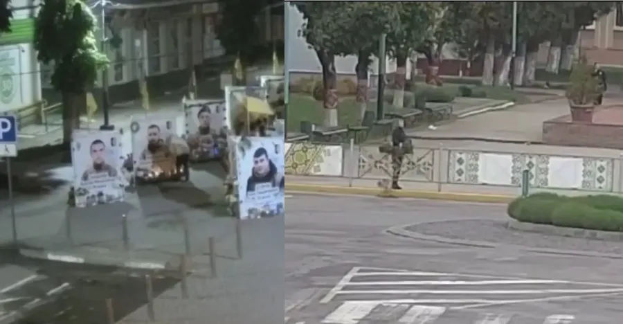 Міський голова просить допомогти встановити осіб із відео. Фото: скрін із відео