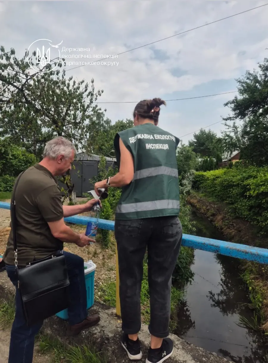 Характер забруднення вказує на скиди господарсько-побутових стічних вод