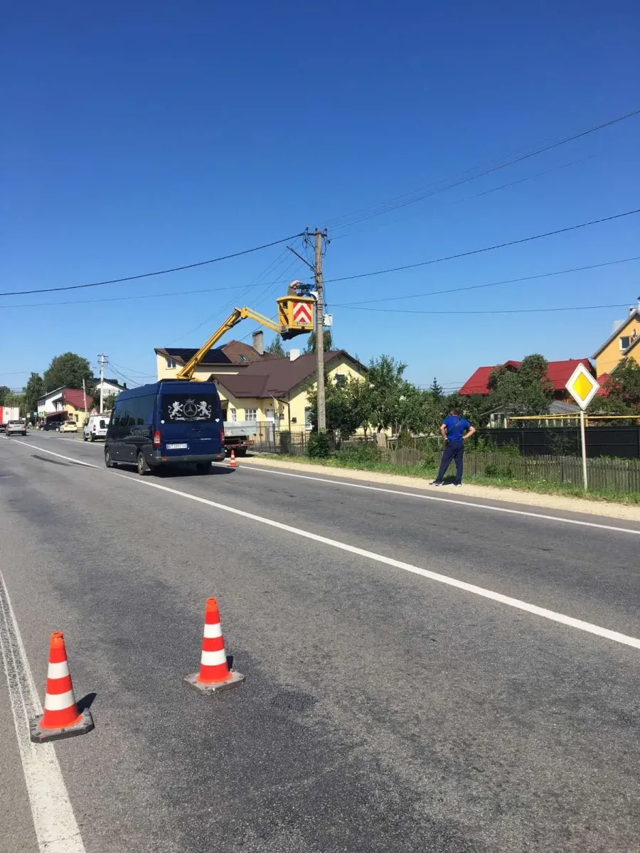 31 липня в Голині встановили камеру автоматичної фіксації швидкості. Фото: Калуська міська рада