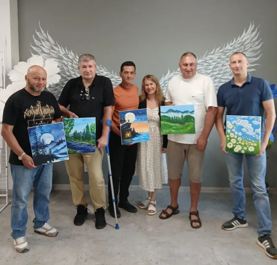 Ветерани взяли участь у майстеркласі з живопису