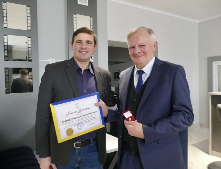 Минулого року Євген Гірник отримав золотий значок "Калуш"