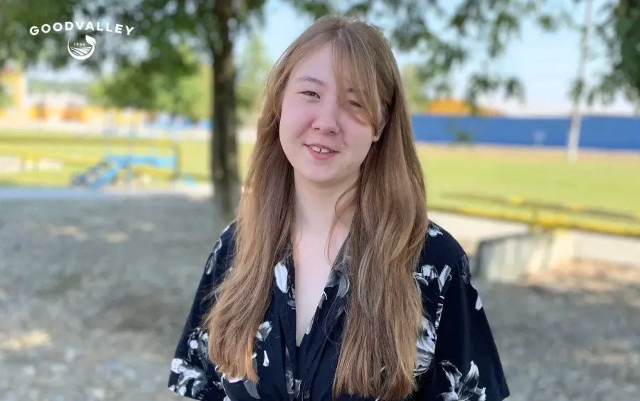 Студентка ділиться, що практика — це цікаво, трошки складно і по-новому