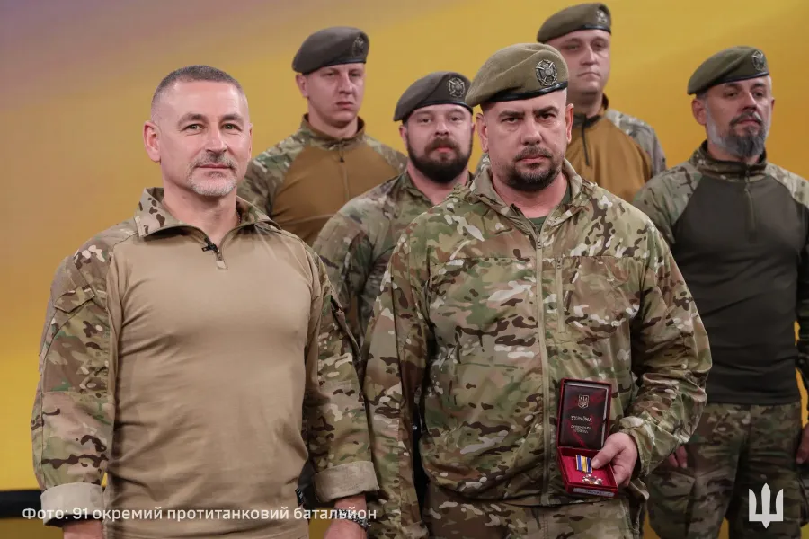Заступник командира 91-го окремого протитанкового батальйону отримав орден "За мужність"