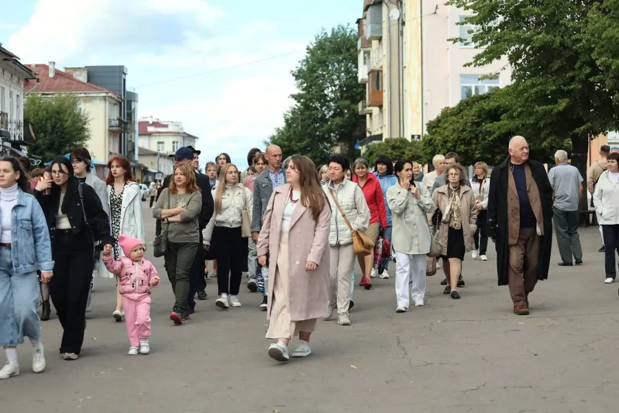 Учасники пройшли сучасними вулицями Підвальною, Грушевського та Нечая. Фото: Калуська міська рада