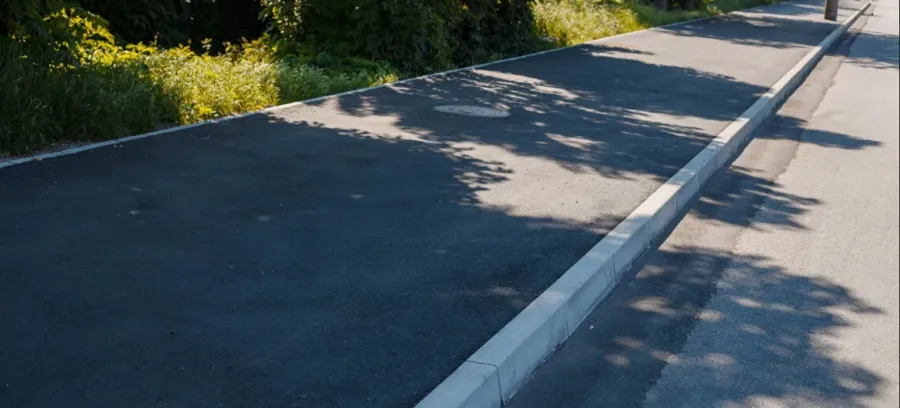 Ілюстроване фото. На ділянках тротуарів укладатимуть асфальт