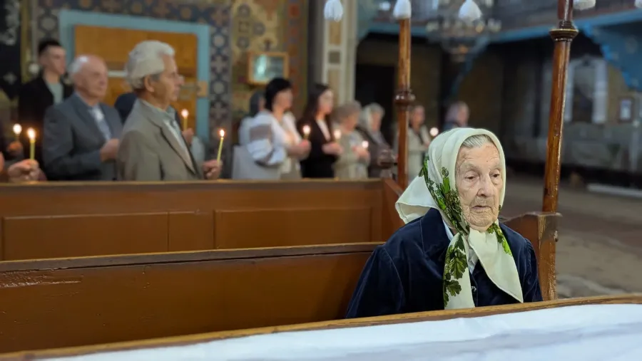 Марія Федорович прийняла причасті у рідному храмі. Фото: Надія Руско