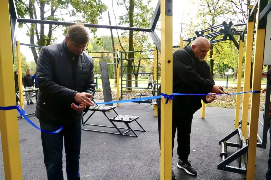 Відкриття майданчика "Стронг Воркаут" відбулося 1 жовтня. Фото: Андрій Найда