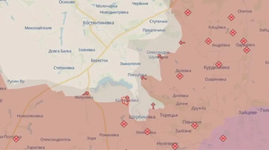 Аналітики оприлюднили оновлену мапу бойових дій