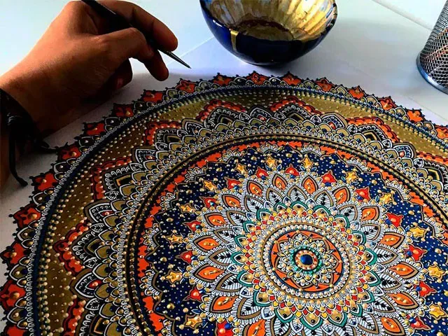 Ілюстроване фото. Малювання мандали є способом стабілізації та саморегуляції