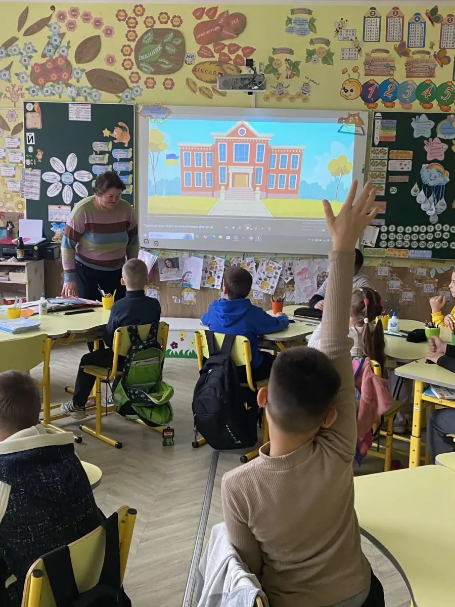 Галина Александрів та Радислава Самсін завітали й до наймолодших ліцеїстів