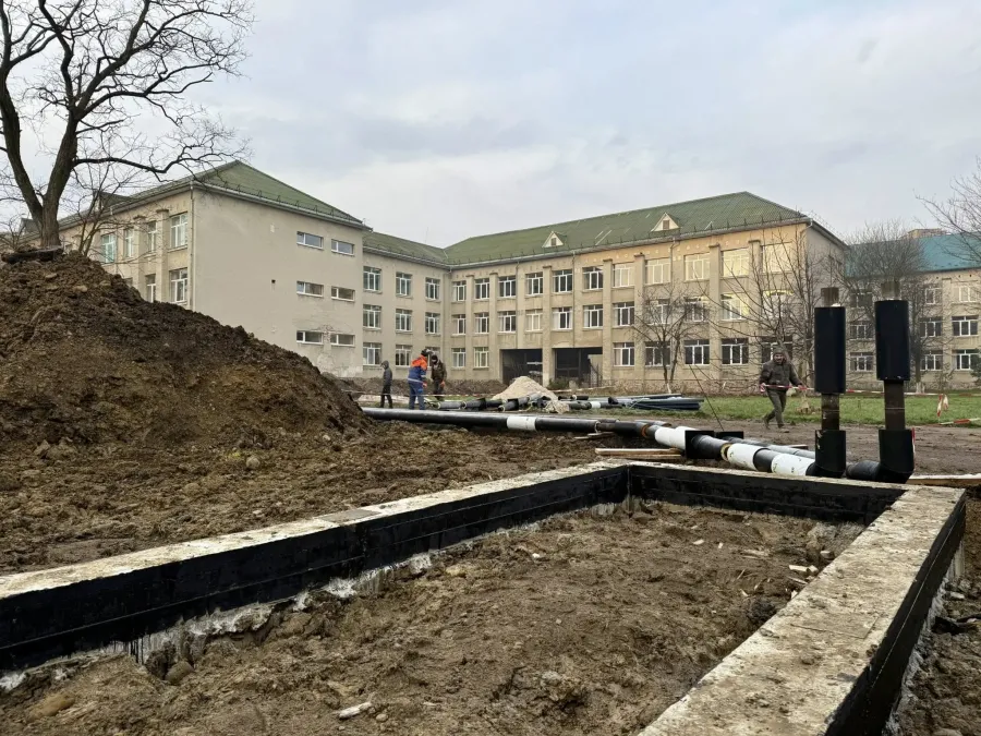 Уже залито фундамент під котельню. Фото: Андрій Найда