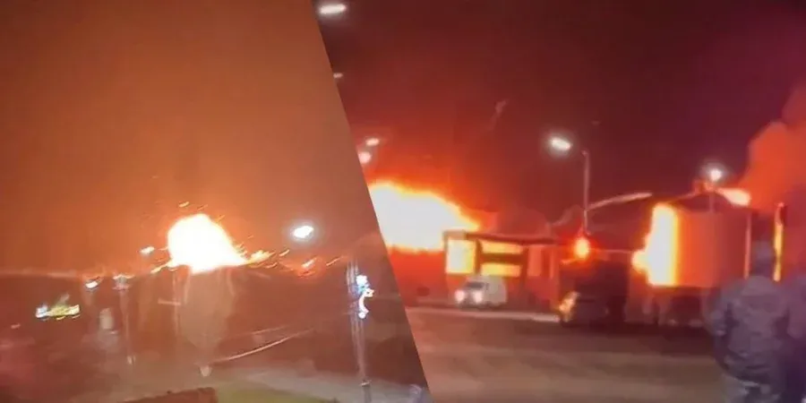 На об’єкті зафіксовано вибухи та пожежу