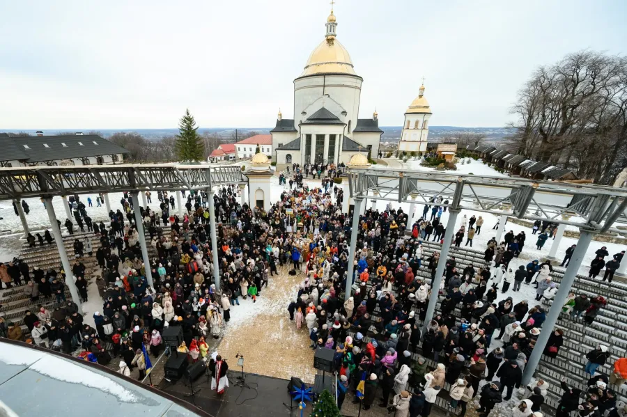 У Гошеві лунала спільна коляда. Фото: Andriy Tsynhariuk