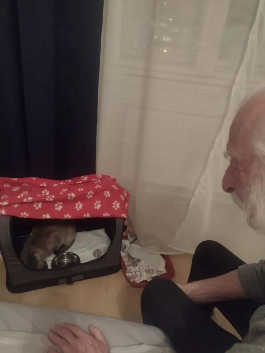 Котика привезли Іванові Марчуку у Відень. Фото: Марія Когут