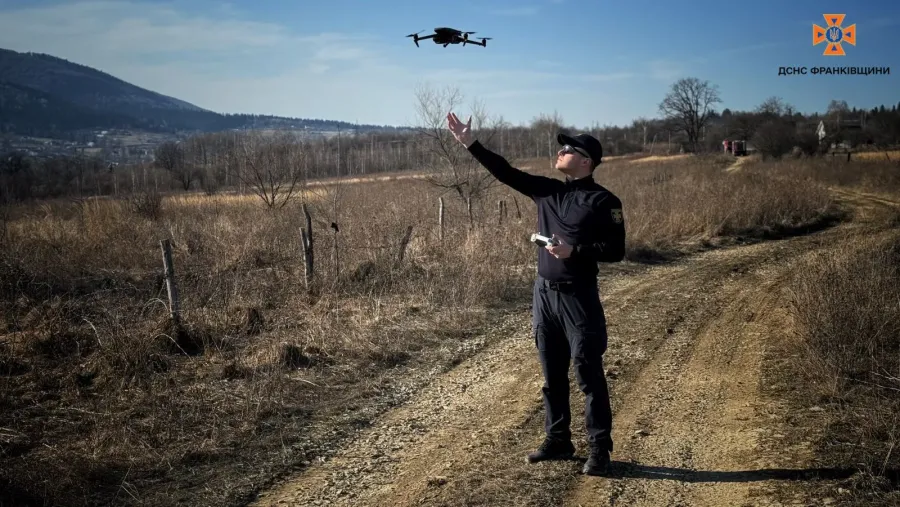Паліїв виявляють за допомогою безпілотників. Фото: Головне управління ДСНС в Івано-Франківській області