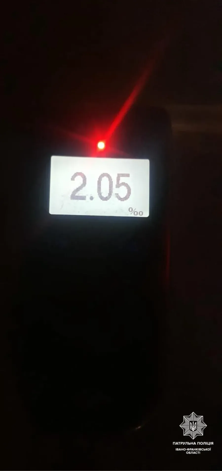 29-річний водій був у стані сп'яніння