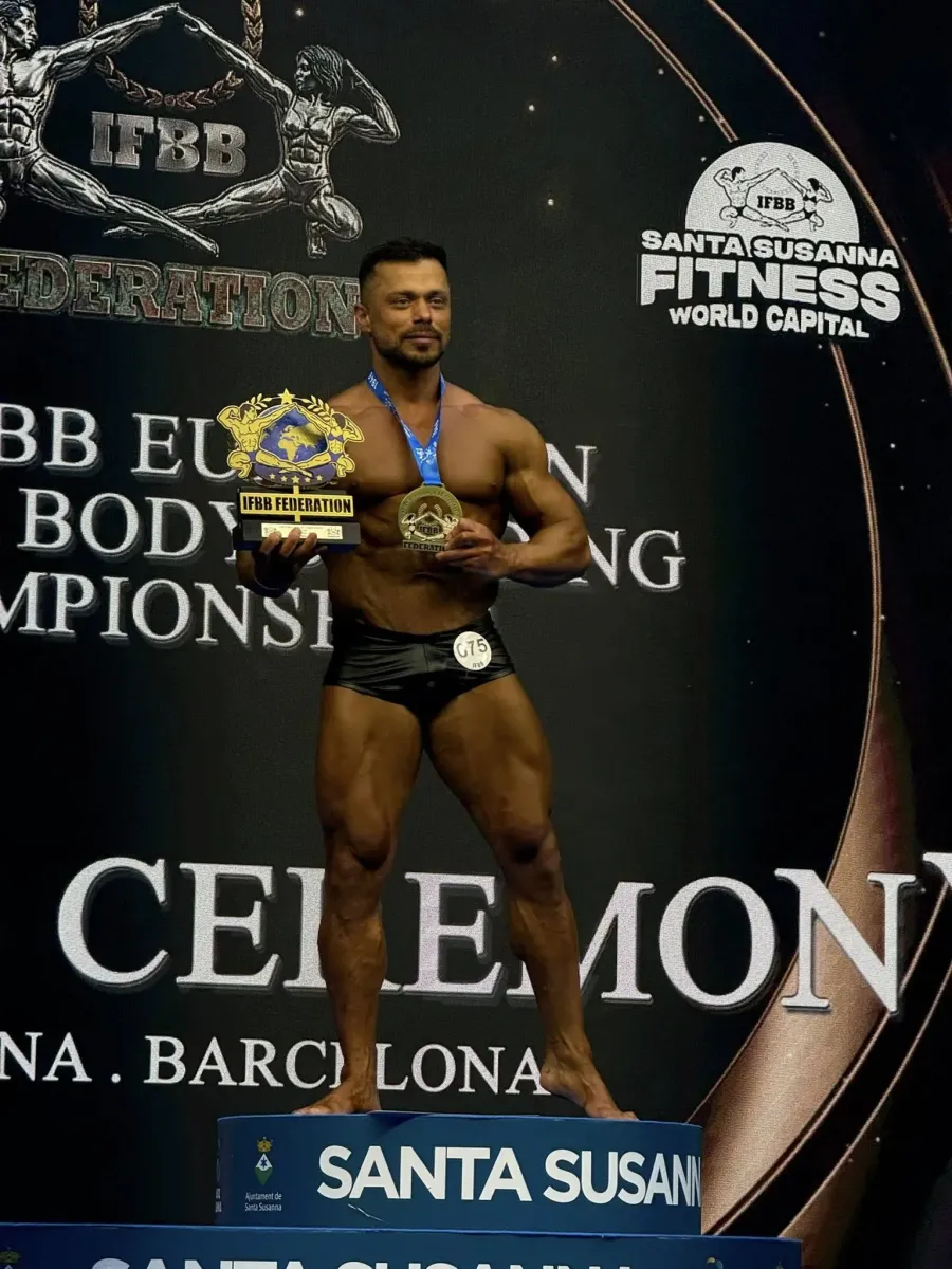 Федір Хашалов став чемпіоном Європи з бодібілдингу та фітнесу