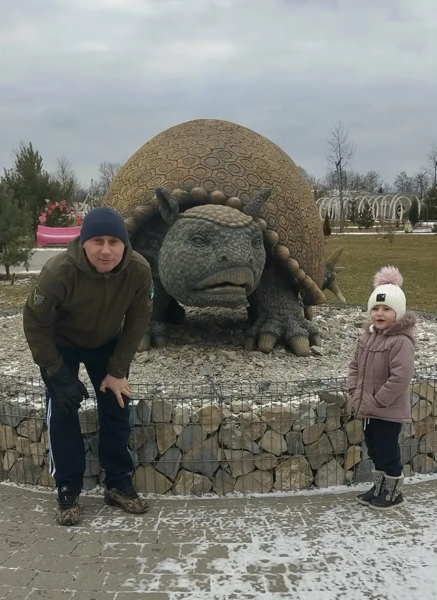 Батько і донечка Аня. Фото: з архіву Олександри Юрчишин