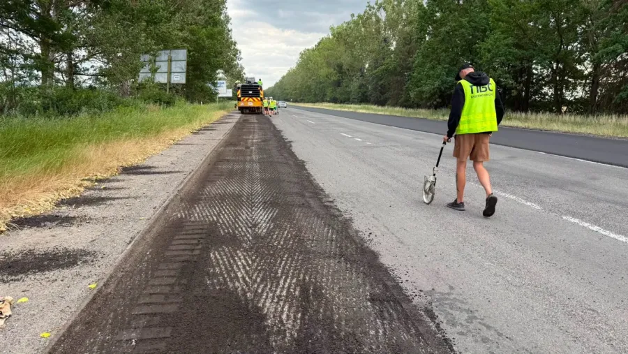 Нині триває ремонт на Тисменицькій трасі. Фото: Служба відновлення та розвитку інфраструктури