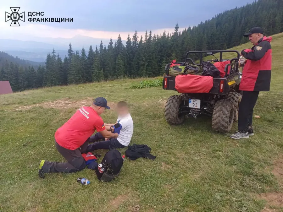 чоловік під час спуску з гори відчув різке погіршення самопочуття